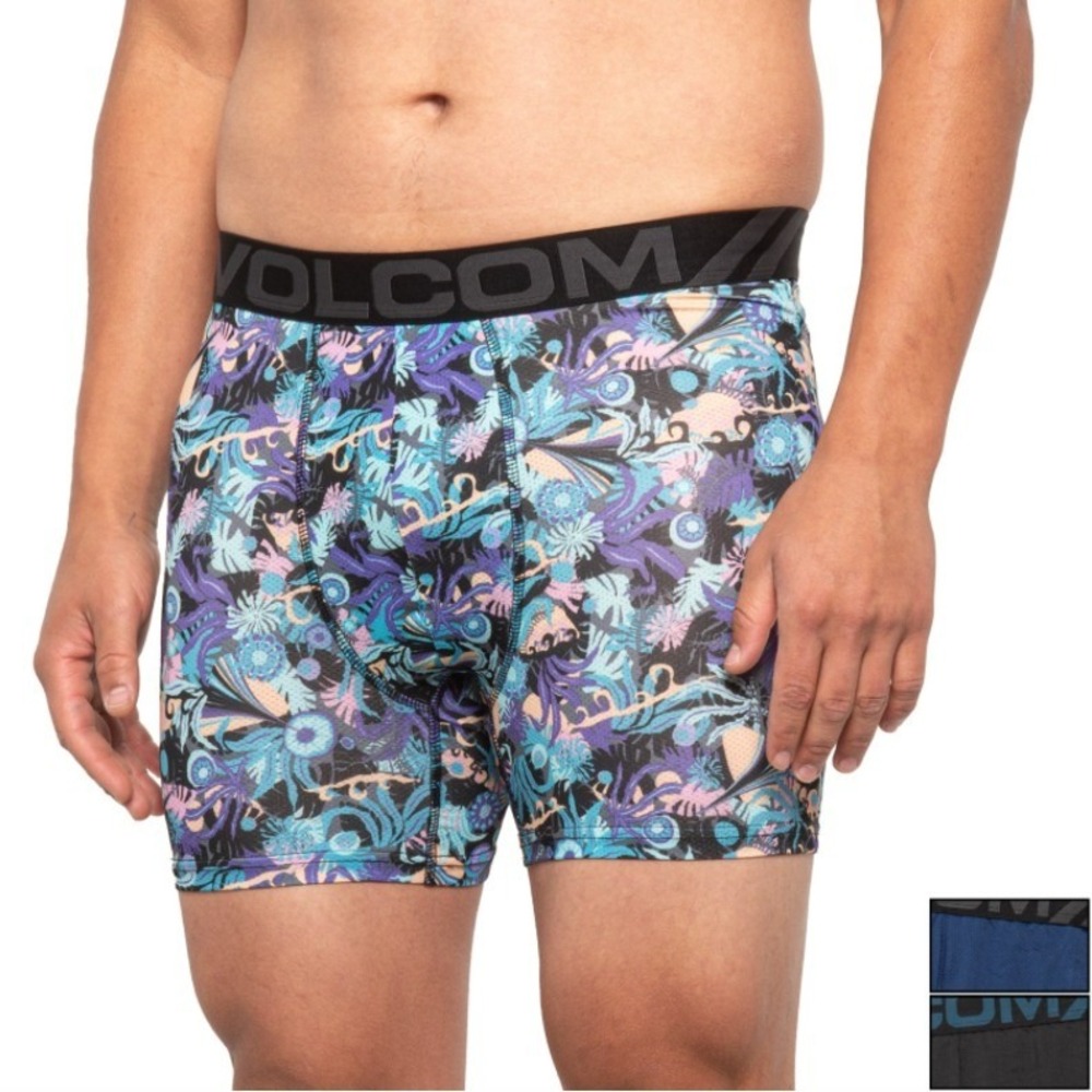 Volcom Boxer Briefs Mens Small (28-30) 5.5" Inseam Boxer Briefs - 3-Pack #16VPY